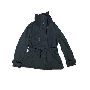 Mossimo women’s Charcoal gray coat Size M with Belt